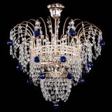 Люстра Агата Венеция №2 - 3 лампы синяя в Самаре