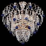 Люстра Агата Венеция №2 - 3 лампы синяя в Самаре