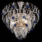 Люстра Агата Венеция №2 - 3 лампы синяя в Самаре