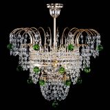 Люстра Агата Венеция №2 - 3 лампы зеленая в Самаре