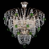 Люстра Агата Венеция №2 - 3 лампы зеленая в Самаре