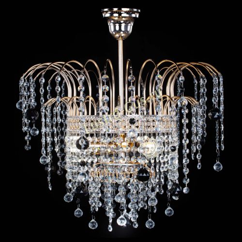 Люстра Агата Венеция №3 черная в Самаре Гусь Хрустальный