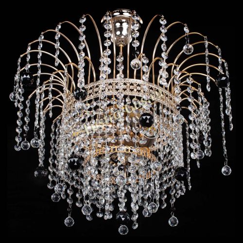 Люстра Агата Венеция №3 черная в Самаре Гусь Хрустальный