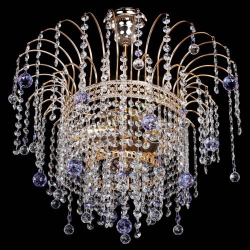 Люстра Агата Венеция №3 фиолетовая в Самаре Гусь Хрустальный