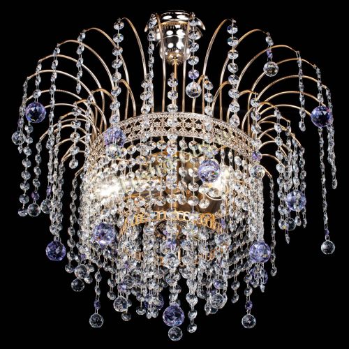 Люстра Агата Венеция №3 фиолетовая в Самаре Гусь Хрустальный