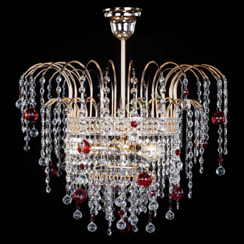 Люстра Агата Венеция №3 красная в Самаре Гусь Хрустальный