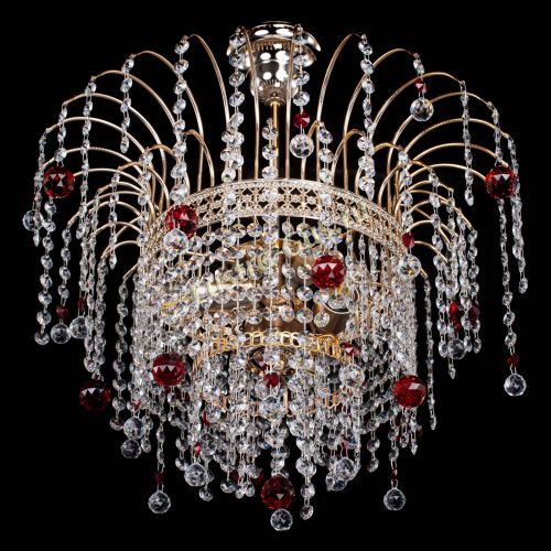 Люстра Агата Венеция №3 красная в Самаре Гусь Хрустальный
