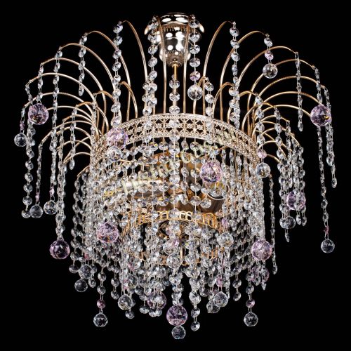 Люстра Агата Венеция №3 розовая в Самаре Гусь Хрустальный