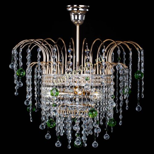 Люстра Агата Венеция №3 зеленая в Самаре Гусь Хрустальный