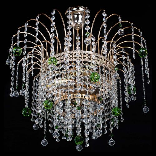 Люстра Агата Венеция №3 зеленая в Самаре Гусь Хрустальный