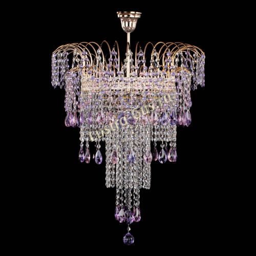 Люстра Агата Венеция №4 длинная Разноцветная в Самаре Гусь Хрустальный