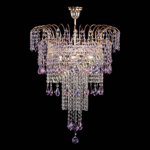 Люстра Агата Венеция №4 длинная Разноцветная в Самаре Гусь Хрустальный