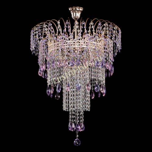 Люстра Агата Венеция №4 длинная Разноцветная в Самаре Гусь Хрустальный