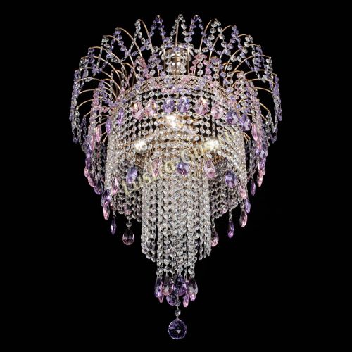 Люстра Агата Венеция №4 длинная Разноцветная в Самаре Гусь Хрустальный