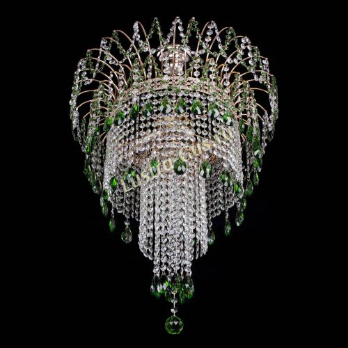 Люстра Агата Венеция №4 длинная Зеленая в Самаре Гусь Хрустальный