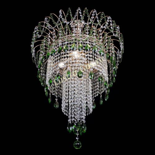 Люстра Агата Венеция №4 длинная Зеленая в Самаре Гусь Хрустальный