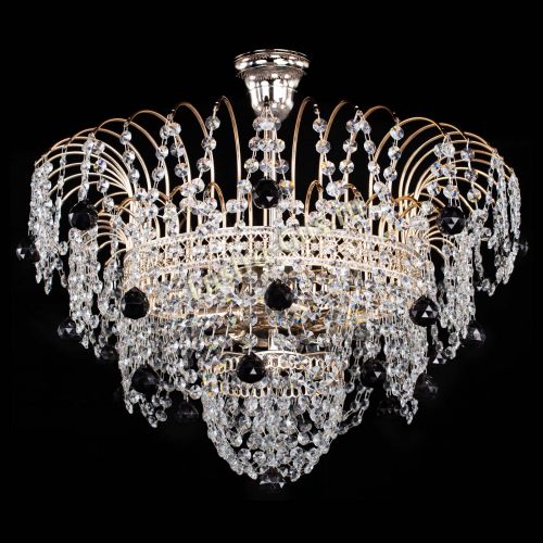 Люстра Агата Венеция №4 шар черная в Самаре Гусь Хрустальный