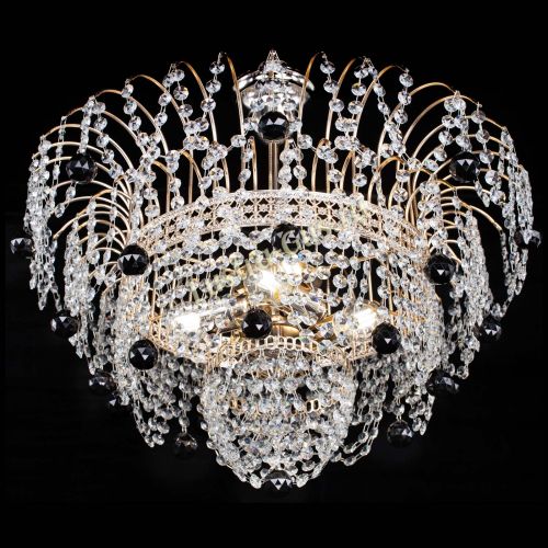 Люстра Агата Венеция №4 шар черная в Самаре Гусь Хрустальный