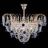 Люстра Агата Венеция №4 шар синяя в Самаре