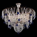 Люстра Агата Венеция №4 шар синяя в Самаре