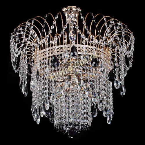 Люстра Агата Венеция №4 черная в Самаре Гусь Хрустальный