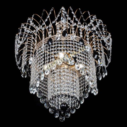 Люстра Агата Венеция №4 черная в Самаре Гусь Хрустальный