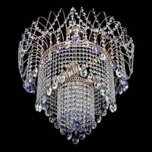 Люстра Агата Венеция №4 фиолетовая в Самаре Гусь Хрустальный