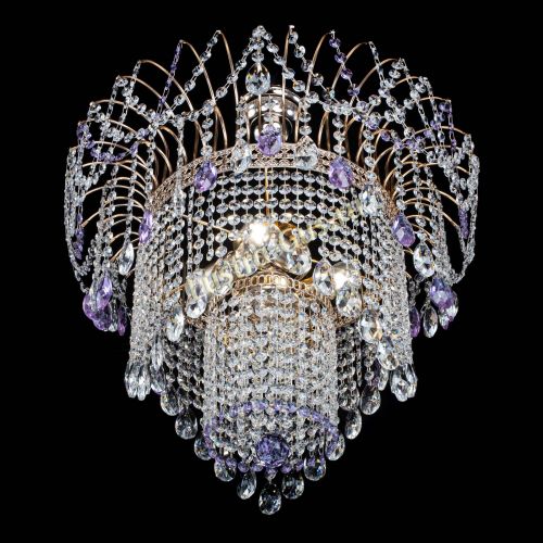 Люстра Агата Венеция №4 фиолетовая в Самаре Гусь Хрустальный