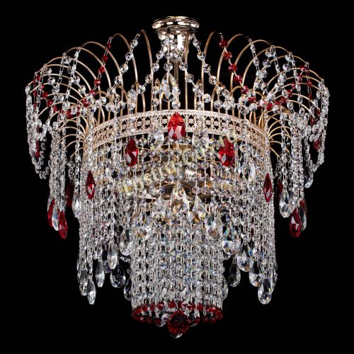 Люстра Агата Венеция №4 красная в Самаре Гусь Хрустальный