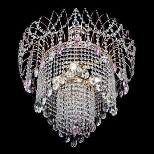 Люстра Агата Венеция №4 розовая в Самаре Гусь Хрустальный