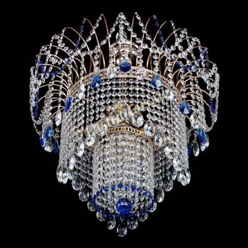 Люстра Агата Венеция №4 синяя в Самаре Гусь Хрустальный