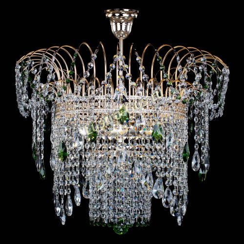 Люстра Агата Венеция №4 зеленая в Самаре Гусь Хрустальный