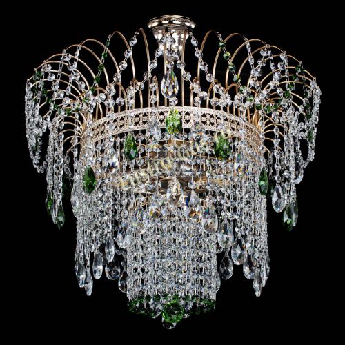 Люстра Агата Венеция №4 зеленая в Самаре Гусь Хрустальный