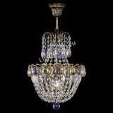 Люстра Астра №1 с подвесом под бронзу Фиолетоавя в Самаре