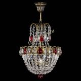 Люстра Астра №1 с подвесом под бронзу Красная в Самаре