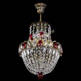 Люстра Астра №1 с подвесом под бронзу Красная в Самаре