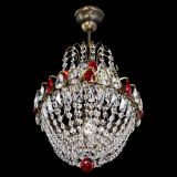 Люстра Астра №1 с подвесом под бронзу Красная в Самаре