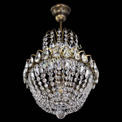 Люстра Астра №1 с подвесом под бронзу в Самаре Гусь Хрустальный