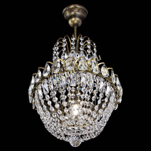 Люстра Астра №1 с подвесом под бронзу в Самаре Гусь Хрустальный