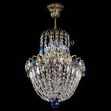 Люстра Астра №1 с подвесом под бронзу Синяя в Самаре