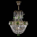 Люстра Астра №1 с подвесом под бронзу Зеленая в Самаре