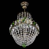 Люстра Астра №1 с подвесом под бронзу Зеленая в Самаре