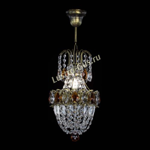 Люстра Астра №1 узкая чайная под бронзу в Самаре Гусь Хрустальный