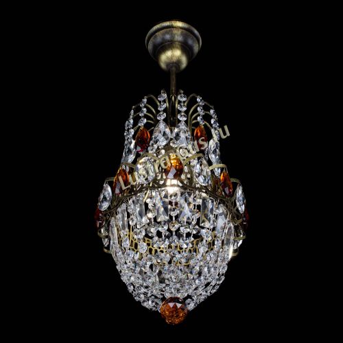 Люстра Астра №1 узкая чайная под бронзу в Самаре Гусь Хрустальный