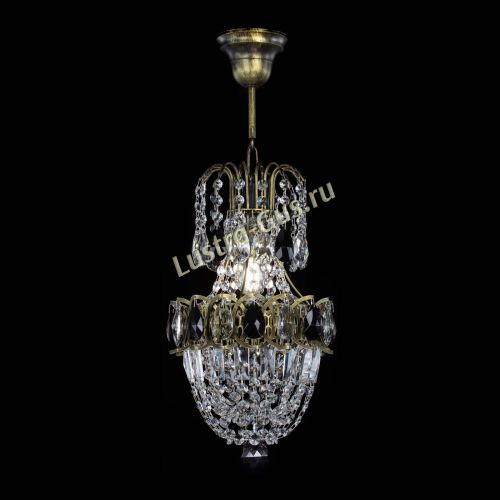 Люстра Астра №1 узкая черная под бронзу в Самаре Гусь Хрустальный