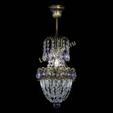 Люстра Астра №1 узкая фиолетовая под бронзу в Самаре