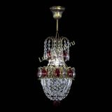 Люстра Астра №1 узкая красная под бронзу в Самаре