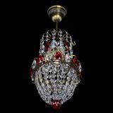 Люстра Астра №1 узкая красная под бронзу в Самаре