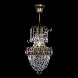 Люстра Астра №1 узкая розовая под бронзу в Самаре