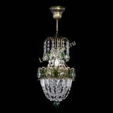 Люстра Астра №1 узкая зеленая под бронзу в Самаре